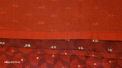 Royal Red Fan Motif Jacquard Kurta