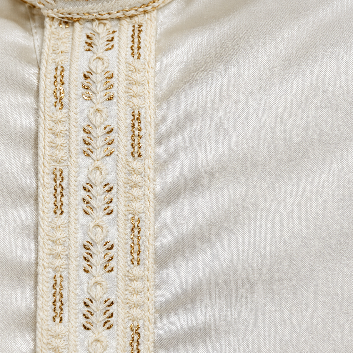 Blush Pink & Ivory Royal Embroidered Men’s Kurta – Premium Festive Wear