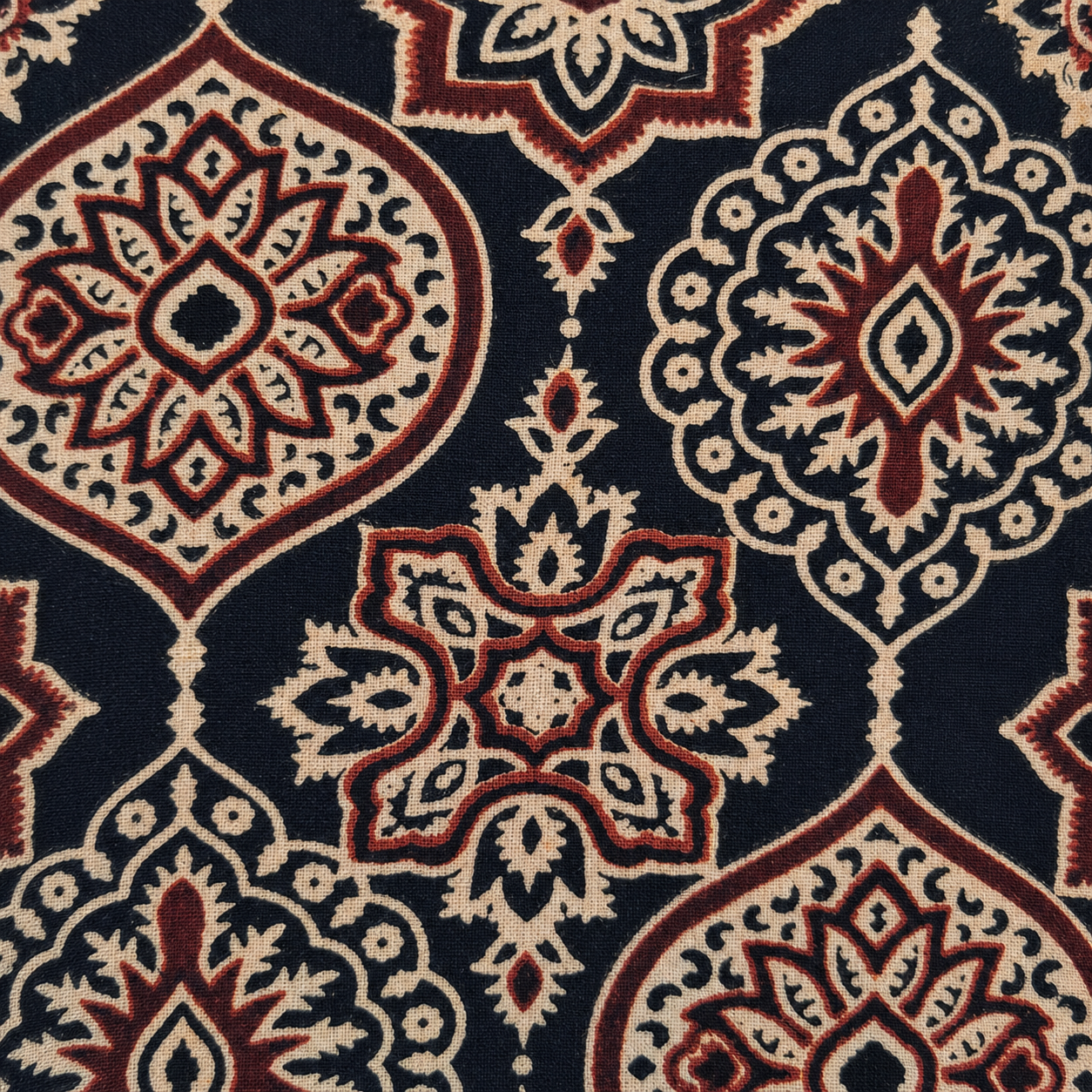 Midnight Black Heritage Motif Kurta