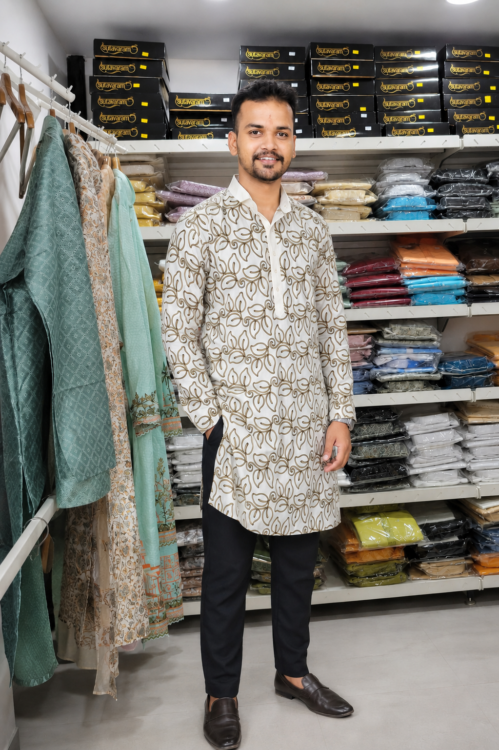 Embossed Kurta