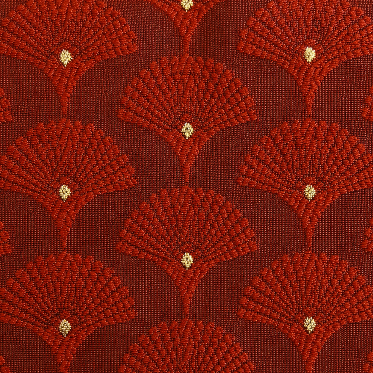 Royal Red Fan Motif Jacquard Kurta