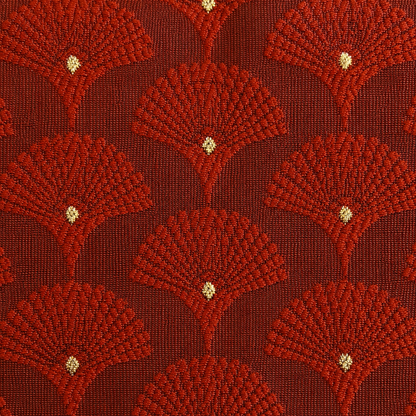 Royal Red Fan Motif Jacquard Kurta