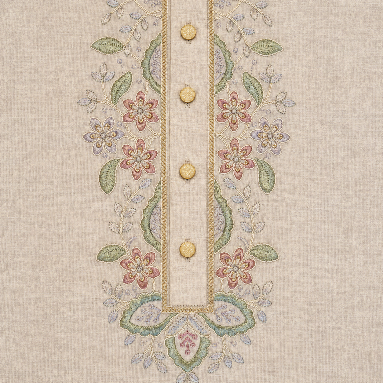Garden Embroidered Kurta