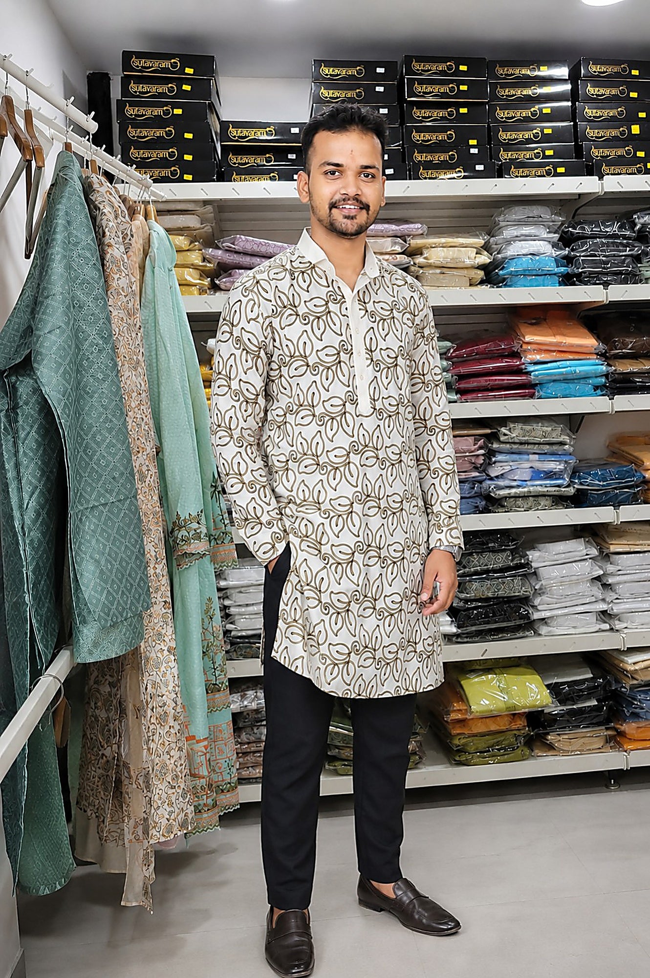 Embossed Kurta