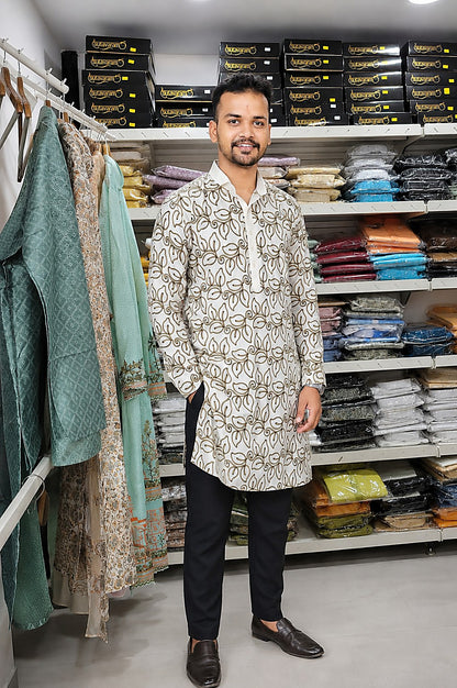 Embossed Kurta